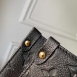 Louis Vuitton LV Women LV x YK OnTheGo MM Black Embossed Grained Monogram Cowhide Leather Flower - Imagen 8