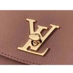 Louis Vuitton LV Women Lockme Ever Mini Handbag Pink Grained Calf Leather - Image 8
