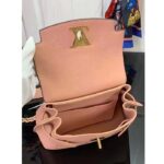 Louis Vuitton LV Women Lockme Ever Mini Handbag Rose Quartz Trianon Grained Calf Leather - Imagen 5
