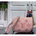 Louis Vuitton LV Women Mini Bumbag Monogram Pink Monogram Empreinte Embossed Supple Grained Cowhide - Image 3