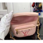 Louis Vuitton LV Women Mini Bumbag Monogram Pink Monogram Empreinte Embossed Supple Grained Cowhide - Image 6