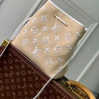 Louis Vuitton LV Women Néonoé MM White Cotton Cowhide Leather (6)