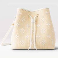 Louis Vuitton LV Women Néonoé MM White Cotton Cowhide Leather (6)