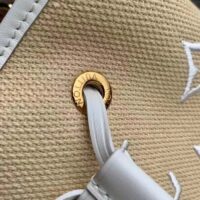 Louis Vuitton LV Women Néonoé MM White Cotton Cowhide Leather (6)