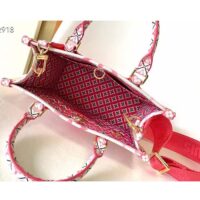 Louis Vuitton LV Women Onthego PM Pink Monogram Coated Canvas Textile Lining (8)