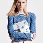 Louis Vuitton LV Women Pochette Métis MM Blue Monogram Coated Canvas - immagine 12