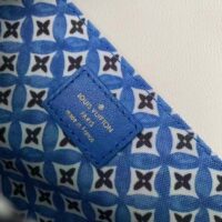 Louis Vuitton LV Women Pochette Métis MM Blue Monogram Coated Canvas (7)