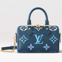 Louis Vuitton LV Women Seedy Bandoulière 20 Dégradé Blue Embossed Supple Cowhide Leather (1)