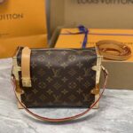 Louis Vuitton LV Women Side Trunk MM Monogram Coated Canvas Cowhide Leather - Image 2