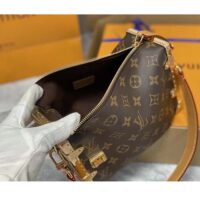 Louis Vuitton LV Women Side Trunk Monogram Coated Canvas Cowhide Leather (7)