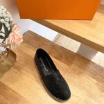 Louis Vuitton LV Women Starboard Flat Espadrille Black Lamb Leather Rubber - Imagen 2