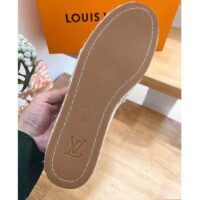 Louis Vuitton LV Women Starboard Flat Espadrille Ivory White Lamb Leather Rubber (8)