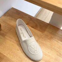 Louis Vuitton LV Women Starboard Flat Espadrille Ivory White Lamb Leather Rubber (8)