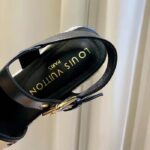 Louis Vuitton LV Women Starboard Wedge Sandal Black Monogram-Embroidered Cotton Rope Sole - immagine 5