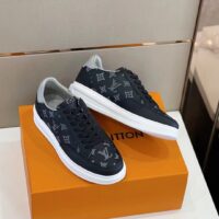 Louis Vuitton Unisex Beverly Hills Sneaker Black Monogram-Printed Calf Leather Rubber Outsole (2)