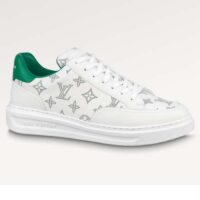 Louis Vuitton Unisex Beverly Hills Sneaker Green Monogram-Printed Calf Leather Rubber Outsole (10)