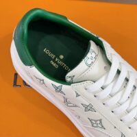 Louis Vuitton Unisex Beverly Hills Sneaker Green Monogram-Printed Calf Leather Rubber Outsole (10)