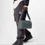 Louis Vuitton Unisex City Keepall Bag Dark Shadow Gray Calf Leather - Image 11