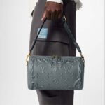 Louis Vuitton Unisex City Keepall Bag Dark Shadow Gray Calf Leather - Image 12