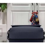 Louis Vuitton Unisex LV Fastline Messenger Navy Blue Cowhide Leather Zipped Closure – Image 5