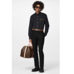 Louis Vuitton Unisex LV Initiales 40mm Reversible Belt Brown Damier Ebene Canvas - immagine 12