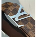 Louis Vuitton Unisex LV Initiales 40mm Reversible Belt Brown Damier Ebene Canvas - immagine 2