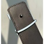 Louis Vuitton Unisex LV Initiales 40mm Reversible Belt Brown Damier Ebene Canvas - immagine 9