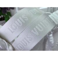 Louis Vuitton Unisex LV Sac Plat Optic White Calf Leather Double Handle (9)
