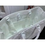 Louis Vuitton Unisex LV Sac Plat Optic White Calf Leather Double Handle - Image 6