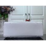 Louis Vuitton Unisex LV Sac Plat Optic White Calf Leather Double Handle - Image 5