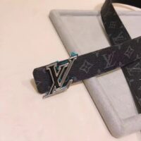 Louis Vuitton Unisex LV Speed 40mm Reversible Belt Turquoise Blue Monogram Eclipse Coated Canvas Leather (11)