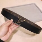 Louis Vuitton Unisex LV Speed 40mm Reversible Belt Yellow Monogram Coated Canvas Leather – Bild 7