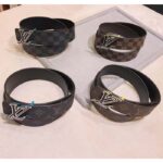 Louis Vuitton Unisex LV Speed 40mm Reversible Belt Yellow Monogram Coated Canvas Leather – Bild 12