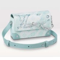Louis Vuitton Unisex LVxYK Steamer Wearable Wallet Crystal Blue Monogram Aquagarden Coated Canvas (2)