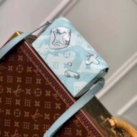 Louis Vuitton Unisex LVxYK Steamer Wearable Wallet Crystal Blue Monogram Aquagarden Coated Canvas (2)
