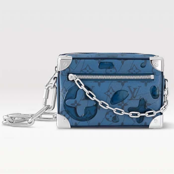 Louis Vuitton Slender Wallet Limited Edition Aquagarden Monogram Canvas Blue