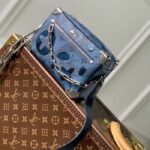 Louis Vuitton Unisex Mini Soft Trunk Abyss Blue Monogram Aquagarden Coated Canvas - immagine 2