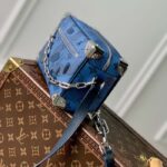 Louis Vuitton Unisex Mini Soft Trunk Abyss Blue Monogram Aquagarden Coated Canvas - immagine 4