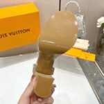 Louis Vuitton Women LV Fame Platform Sandal Beige Monogram Denim Leather 11.5 CM Heel – Bild 9