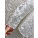 Louis Vuitton Women LV Long Sleeved Fitted Shirt Cotton Blanc Optique White Regular Fit – Image 8