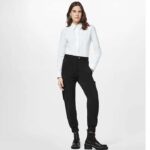 Louis Vuitton Women LV Long Sleeved Fitted Shirt Cotton Blanc Optique White Regular Fit – Image 10