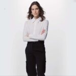 Louis Vuitton Women LV Long Sleeved Fitted Shirt Cotton Blanc Optique White Regular Fit – Image 12