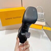 Louis Vuitton Women LV Sparkle Sandal Black Calfskin Leather Outsole 9.5 CM Heel (8)