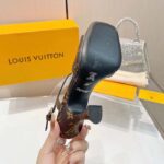Louis Vuitton Women LV Sparkle Sandal Brown Monogram Canvas Outsole 9.5 CM Heel – Bild 8