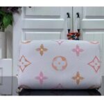 Louis Vuitton Women LV Speedy Bandoulière 25 Beige Monogram Coated Canvas Double Zip Padlock - Image 6