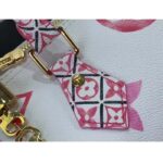 Louis Vuitton Women LV Speedy Bandoulière 25 Pink Monogram Coated Canvas Double Zip Padlock - Image 7
