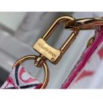 Louis Vuitton Women LV Speedy Bandoulière 25 Pink Monogram Coated Canvas Double Zip Padlock - Image 9
