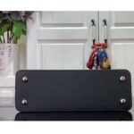 Louis Vuitton Women LV x YK Capucines MM Black Taurillon Bull Calf Leather 3D Painted Dots Print - Image 5