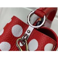 Louis Vuitton Women LV x YK Capucines Mini Red Taurillon Bull Calf Leather Infinity Dots Print (3)