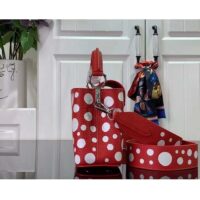 Louis Vuitton Women LV x YK Capucines Mini Red Taurillon Bull Calf Leather Infinity Dots Print (3)
